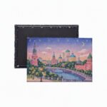 Customized Tinplate PU Leather Refrigerator Magnets