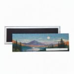 Customized Tinplate Reflective Powder Square Fridge Magnets