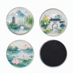 Customized Tinplate Glass Round Fridge Magnets - Image 4