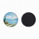 Customized Tinplate Glass Round Fridge Magnets - Image 7