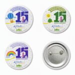 Custom Tinplate Iron Bottom Round Badge Pins - Image 4