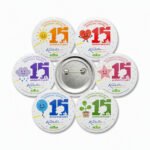 Custom Tinplate Iron Bottom Round Badge Pins - Image 5