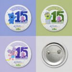 Custom Tinplate Iron Bottom Round Badge Pins