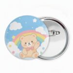 Customized Tinplate Offset Printing Round Badge Pin
