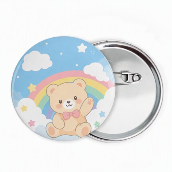 Customized Tinplate Offset Printing Round Badge Pin