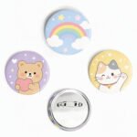 Customized Tinplate Offset Printing Round Badge Pin - Image 4