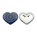 Heart-shaped badge
