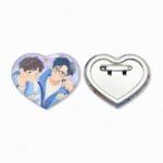 Customized Metal Heart Shape Badge Pins - Image 5
