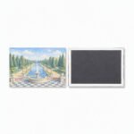 Customized Tinplate Fabric Texture Square Refrigerator Magnets - Image 4