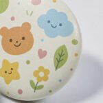 Customized PU Leather Round Badge Pins - Image 5