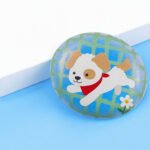 Customized PU Leather Round Badge Pins - Image 7