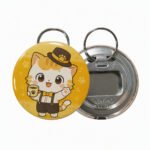 Customized Round Badge Pins Bottle Opener - Image 3