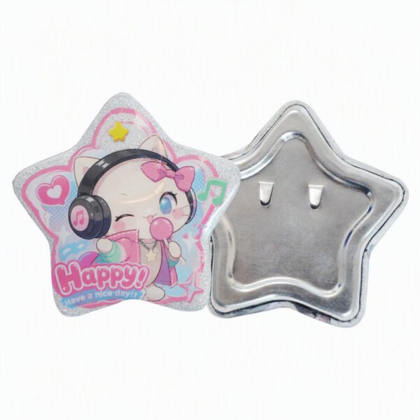 Customized Metal Star Badge Pin
