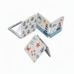 Customized Tinplate Double-Sided Square 180 Degree Folding Makeup Mirrors