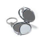 Customized Aluminum Double-sided Makeup Mirror Keychain - Image 2