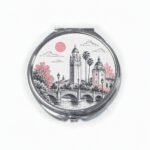 Customized Aluminum Round Double-sided Compact Mirrors