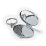 Customized Aluminum Double-sided Makeup Mirror Keychain - Image 3