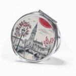 Customized Aluminum Round Double-sided Compact Mirrors - Image 5