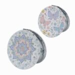 Customized Double Side PU Leather Foldable Cosmetic Mirrors - Image 5