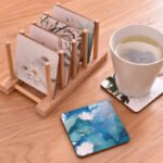 Customized cork square coasters