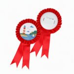 Customized Colored Ribbon Chest Flower Coarsage - Image 8