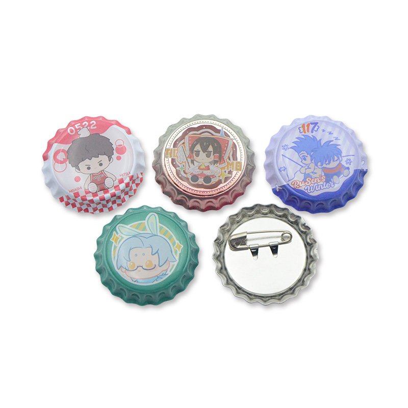 32x32滴胶瓶盖-5- 32mm beer bottle cap badge - Image 1