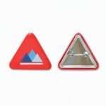 Custom Triangle Glitter Button Pins - Image 2