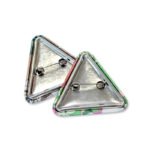 Custom Triangle Glitter Button Pins - Image 5