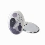 Customized Tinplate Oval Gold Foil Embossed Holographic Badge Pins - Image 4
