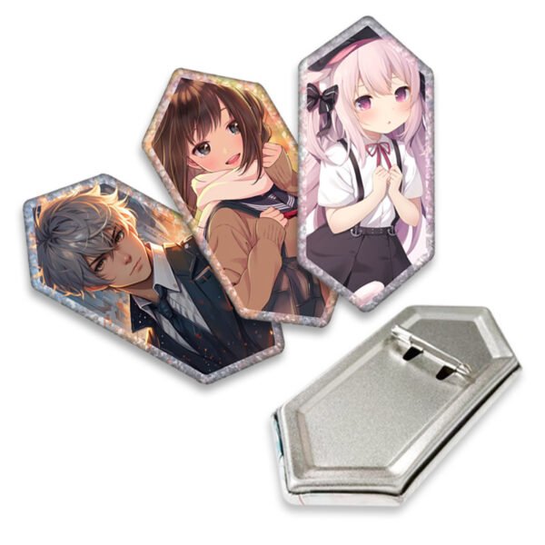 Customized diamond-shaped badge