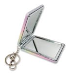 Customized Gradient Glitter Double-Sided Square Folding Makeup Mirror Keychains - Image 4