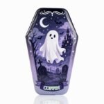 Custom Coffin-Shaped Glitter Holographic Button Pin - Image 3