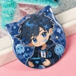 Custom Cat Ear Shapes Button Pins - Image 2