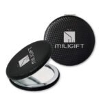 Customized PU Leather Round Shape Makeup Mirror Keychains - Image 5