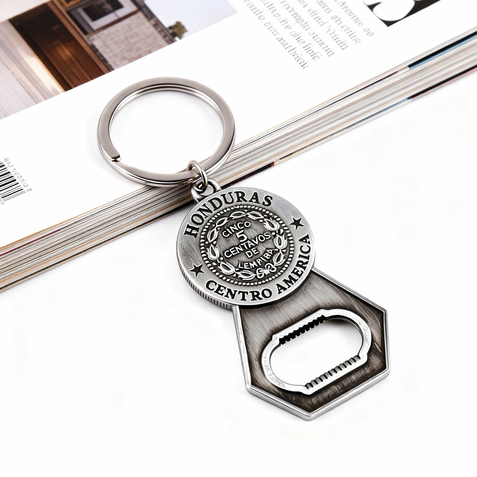12 Custom Zinc Alloy Bottle Opener Keychain - Image 1