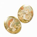 Custom Oval Cold Foil Glitter Holographic Button Pins - Image 8