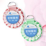 Customized Lace Ribbon Badge Pendant Beaded Chain Corsage - Image 3