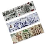 Custom Cat-Eye Tinplate Fridge Magnet – Long Rectangular Travel Souvenir