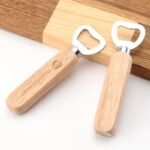 Custom Beer Bottle Opener With Rubberwood Handle