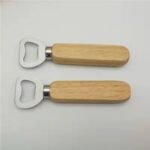 Custom Beer Bottle Opener With Rubberwood Handle - Image 3