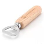 Custom Beer Bottle Opener With Rubberwood Handle - Image 2
