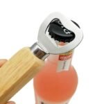 Custom Beer Bottle Opener With Rubberwood Handle - Image 6