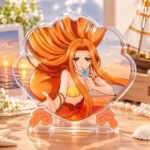 Custom Quicksand Acrylic Standee – Iridescent Anime Figure Stand