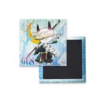 Custom Tinplate Fridge Magnet – Square Cartoon Anime City Souvenir Magnet - Image 4