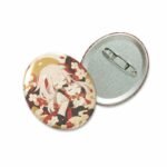 Custom Oval Cold Foil Glitter Holographic Button Pins - Image 2