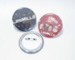 Custom Holographic Star Film Round Badge Pin