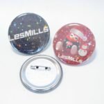 Custom Holographic Star Film Round Badge Pin