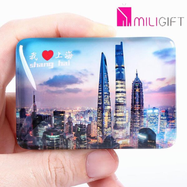 Customized Photo Printed Glass Fridge Magnet